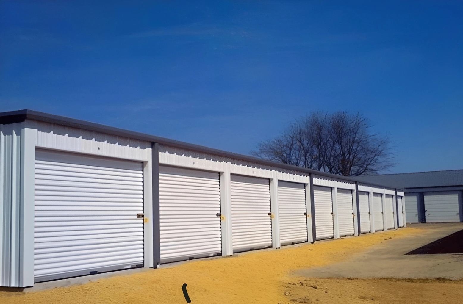 Self-storage facility exterior view
