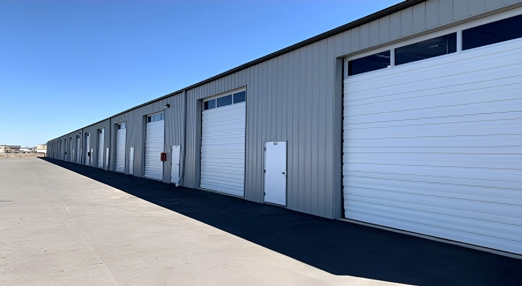 Exterior view of a warehouse facility