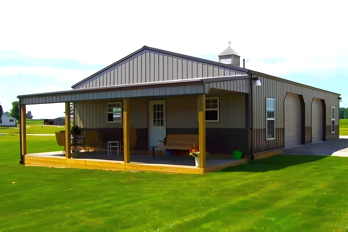Modern barn-style home exterior